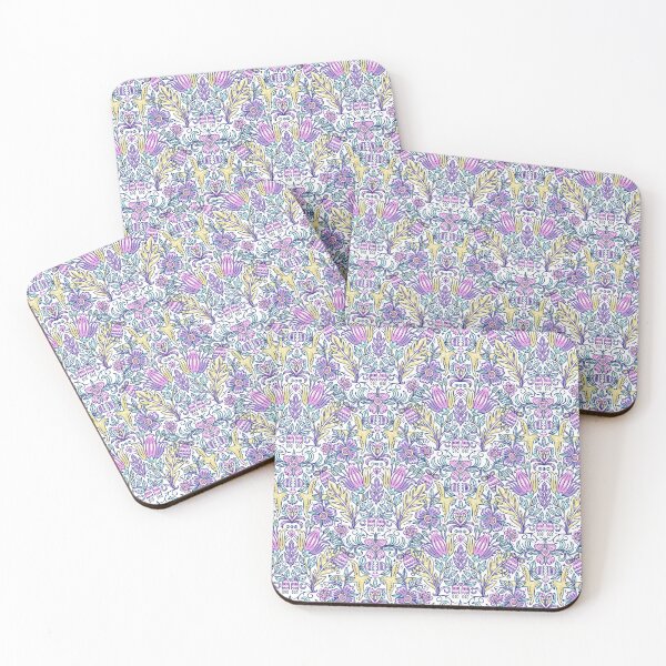 Item preview, Floral tiles designed and sold by goldennrosess.