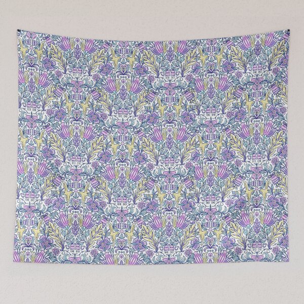 Item preview, Floral tiles designed and sold by goldennrosess.