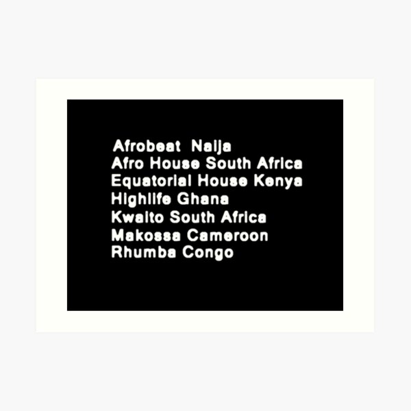 Some of the Music of Africa Art Print