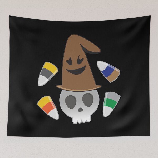 Item preview, The sorting skull with Candy corn houses designed and sold by jazzydevil.