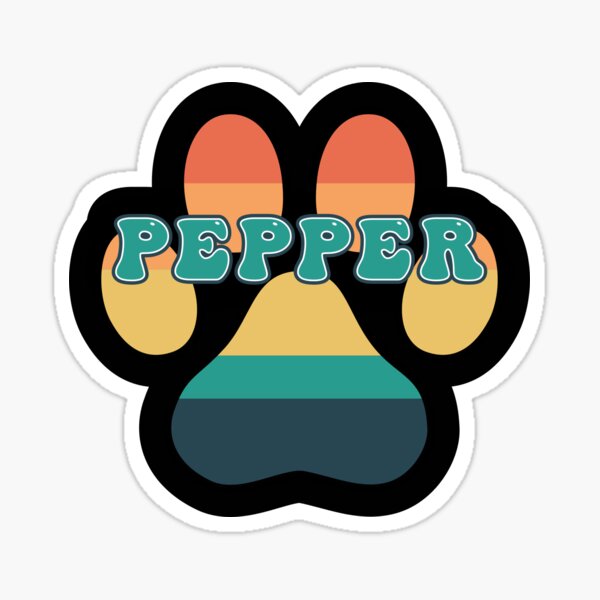 pepper-dog-name-vintage-sunset-paw-prints-on-black-pepper-dog-name