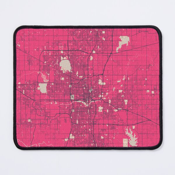 Artikelvorschau, Oklahoma City Karte der USA - Blüte entworfen und verkauft von deMAP.