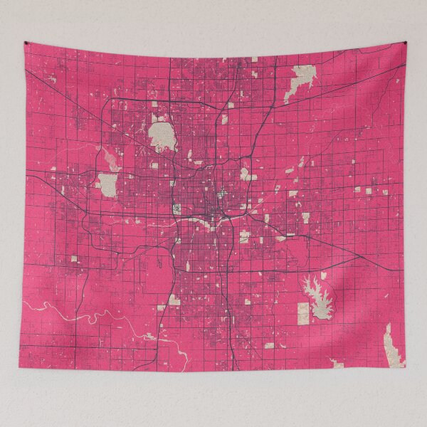 Item preview, Oklahoma City Map of the USA - Blossom designed and sold by deMAP.