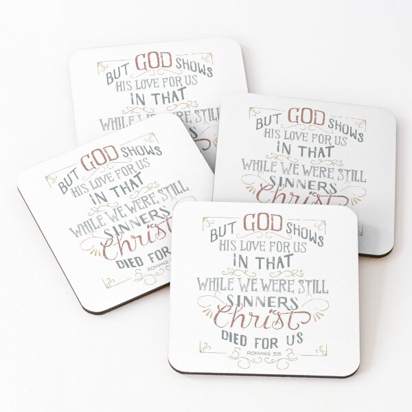 Item preview, Romans 5 8 Gods Love While We Were Sinners Christ Died For Our Salvation designed and sold by teenugs.