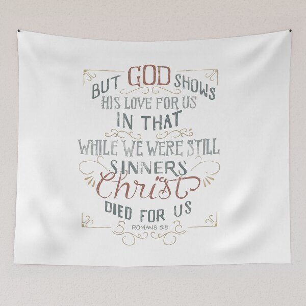 Item preview, Romans 5 8 Gods Love While We Were Sinners Christ Died For Our Salvation designed and sold by teenugs.