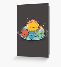 Around the sun Greeting Card