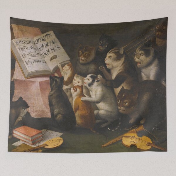 Item preview, A Glaring Of Cats Making Music And Singing designed and sold by Twisted Wick.
