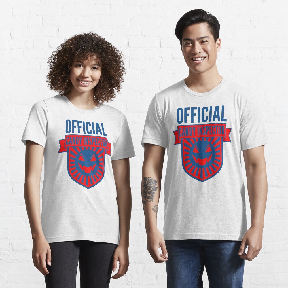 Official Candy Inspector - Red/Blue Halloween Design Essential T-Shirt