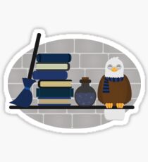 House Shelf - Eagle (grey background) Sticker