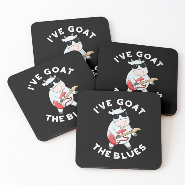 Item preview, I've Goat The Blues Funny Animal Puns (Dark BG) designed and sold by punnybone.