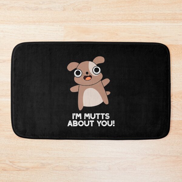 Item preview, I'm Mutts About You Funny Dog Puns (Dark BG) designed and sold by punnybone.