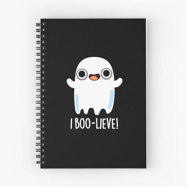 Item preview, I Boo-lieve Funny Positive Ghost Puns (Dark BG) designed and sold by punnybone.