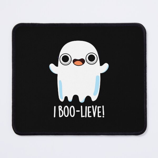 Item preview, I Boo-lieve Funny Positive Ghost Puns (Dark BG) designed and sold by punnybone.