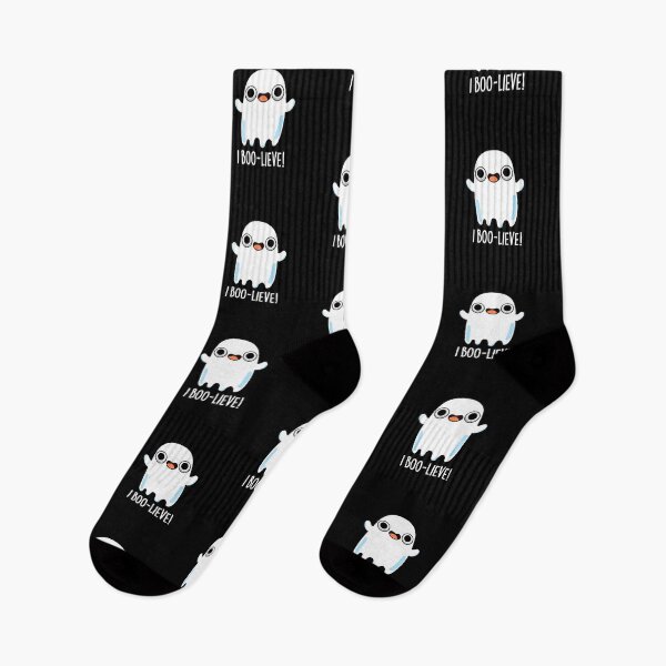 Item preview, I Boo-lieve Funny Positive Ghost Puns (Dark BG) designed and sold by punnybone.