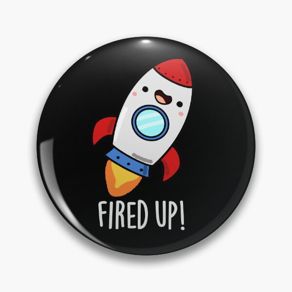 Item preview, Fired Up Funny Rocket Puns (Dark BG) designed and sold by punnybone.