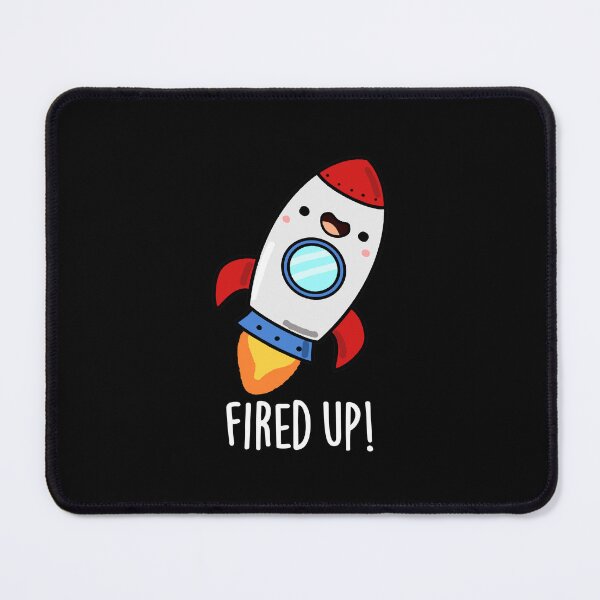 Item preview, Fired Up Funny Rocket Puns (Dark BG) designed and sold by punnybone.