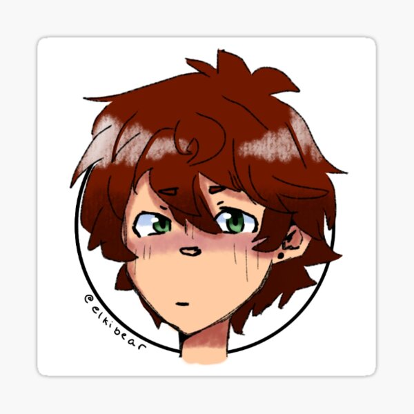 Cartoon profile picture Sticker for Sale by Julia126789