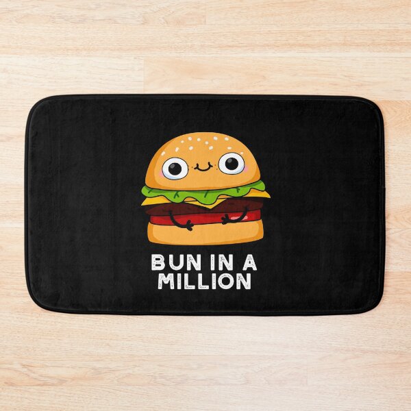Item preview, Bun In A Million Funny Burger Puns (Dark BG) designed and sold by punnybone.