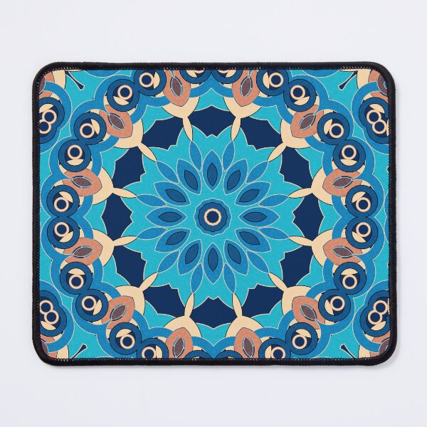 Item preview, Blue beige mandala designed and sold by fuzzyfox.