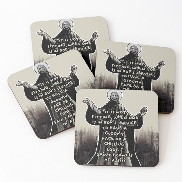 Item preview, No Gloomy Faces (Saint Francis of Assisi) designed and sold by NuminousYes.