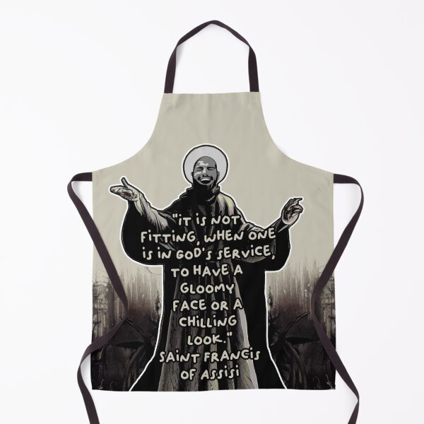 Item preview, No Gloomy Faces (Saint Francis of Assisi) designed and sold by NuminousYes.