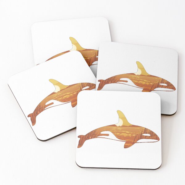 Item preview, Sea Grass Sunrise Orca designed and sold by damonasplace.