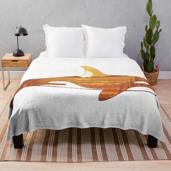 Item preview, Sea Grass Sunrise Orca designed and sold by damonasplace.