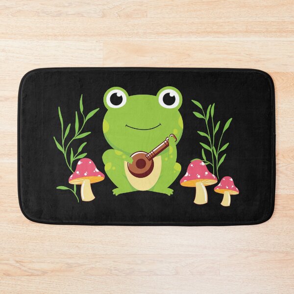 Item preview, cute kawaii frog with mushroom music designed and sold by hieuvustore.