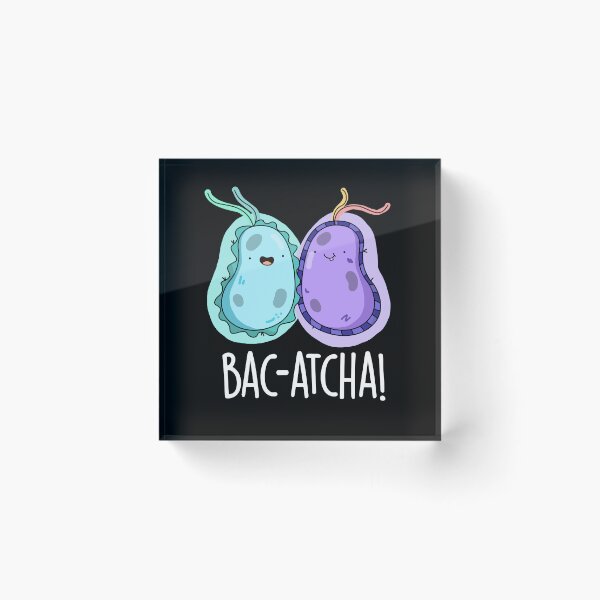 Item preview, Bac-atcha Funny Bacteria Puns (Dark BG) designed and sold by punnybone.