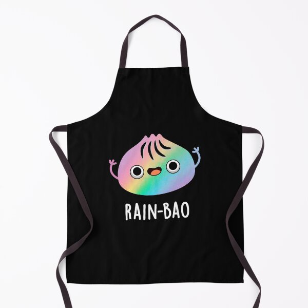 Item preview, Rain-bao Funny Rainbow Dimsum Bao Puns (Dark BG) designed and sold by punnybone.