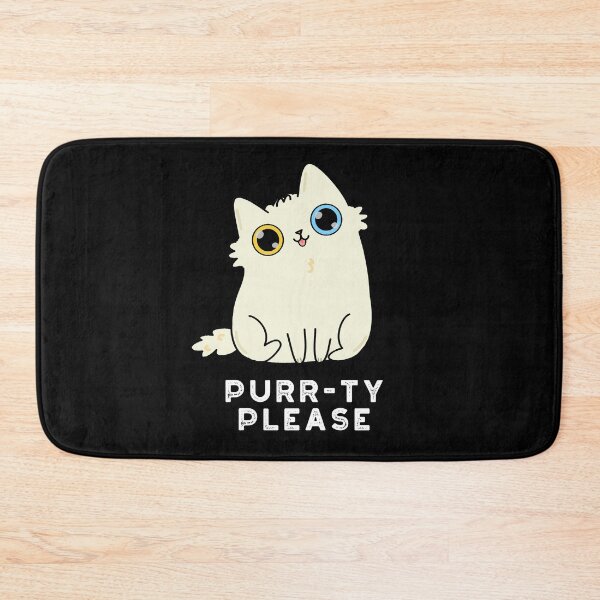 Item preview, Purr-ty Please Funny Kitty Cat Puns (Dark BG) designed and sold by punnybone.