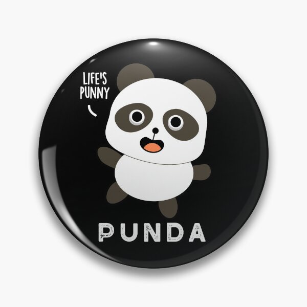 Item preview, Punda Funny Panda Puns (Dark BG) designed and sold by punnybone.