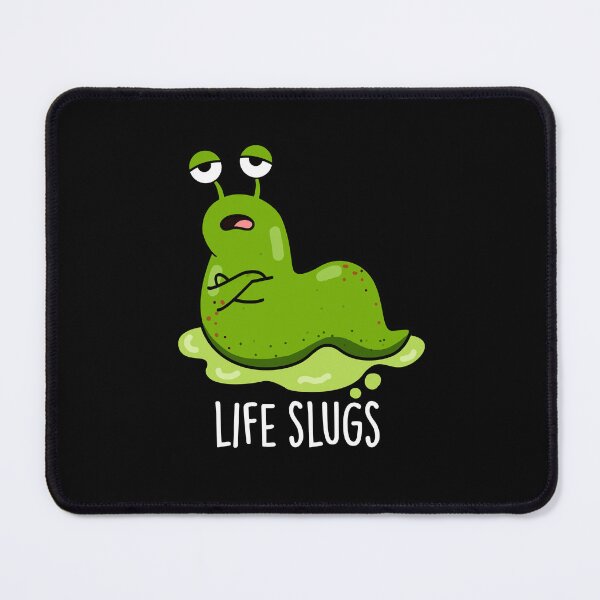 Item preview, Life Slugs Funny Animal Puns (Dark BG) designed and sold by punnybone.