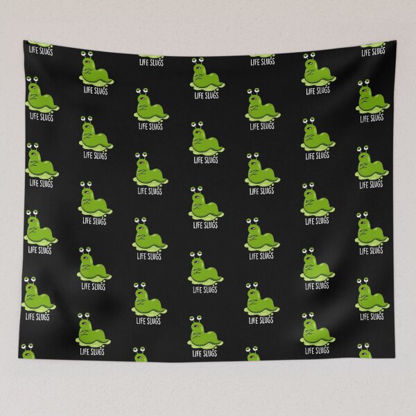 Item preview, Life Slugs Funny Animal Puns (Dark BG) designed and sold by punnybone.