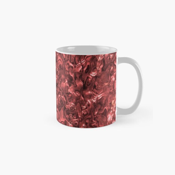 Abalone Shell | Paua Shell | Seashell Patterns | Sea Shells | Red Tint | Classic Mug