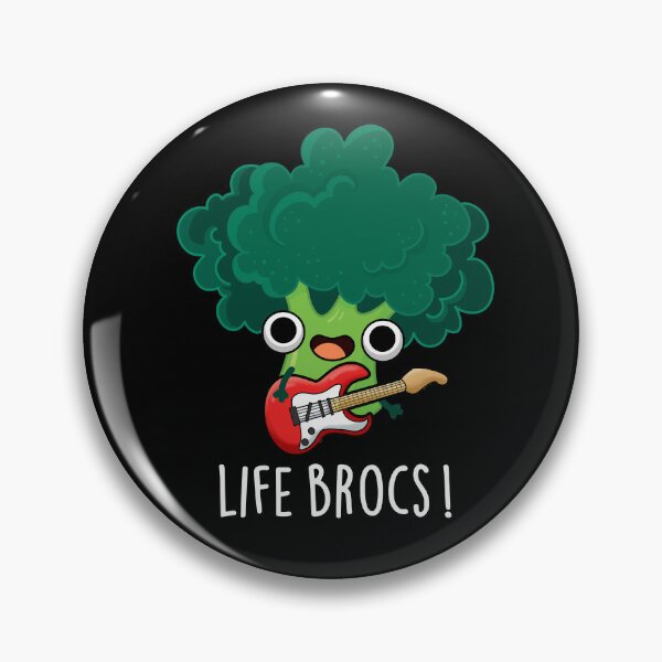 Item preview, Life Brocs Funny Broccoli Puns (Dark BG) designed and sold by punnybone.