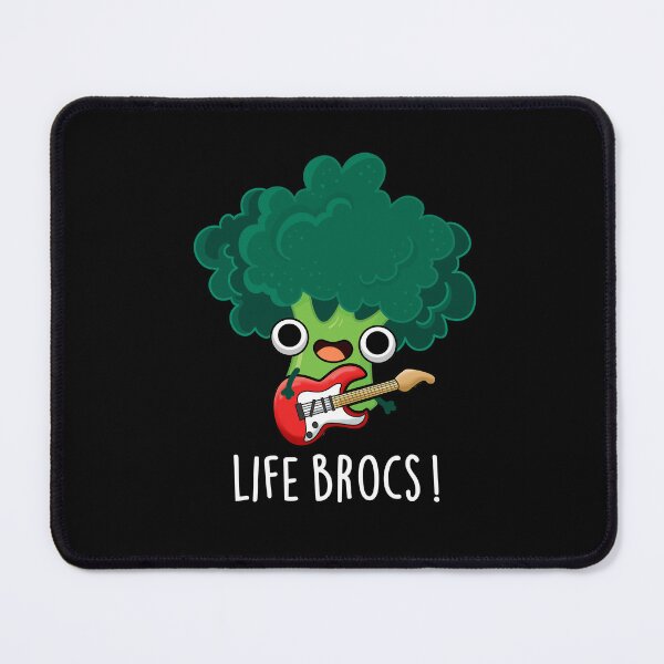 Item preview, Life Brocs Funny Broccoli Puns (Dark BG) designed and sold by punnybone.
