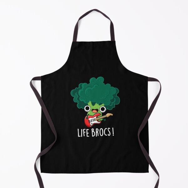 Item preview, Life Brocs Funny Broccoli Puns (Dark BG) designed and sold by punnybone.