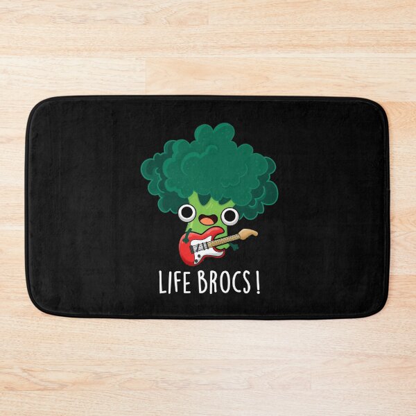 Item preview, Life Brocs Funny Broccoli Puns (Dark BG) designed and sold by punnybone.
