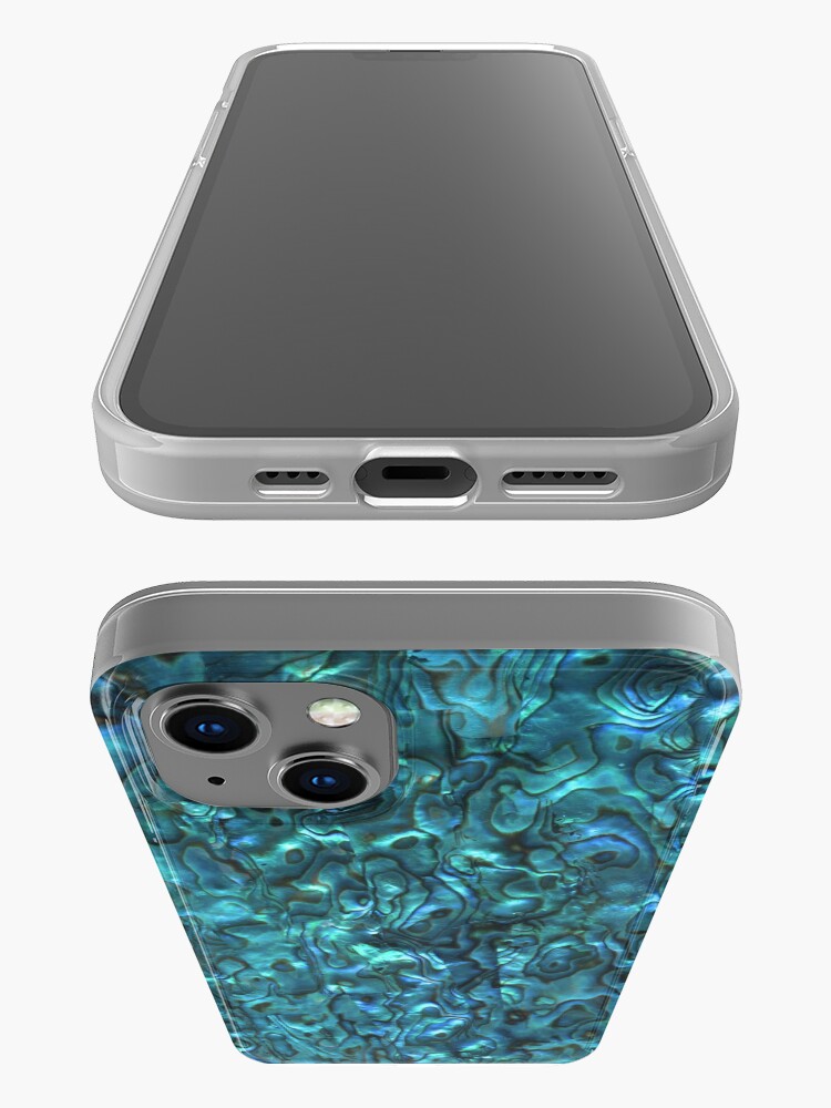 Alternate view of Abalone Shell | Paua Shell | Seashell Patterns | Sea Shells | Cyan Blue Tint | iPhone Case