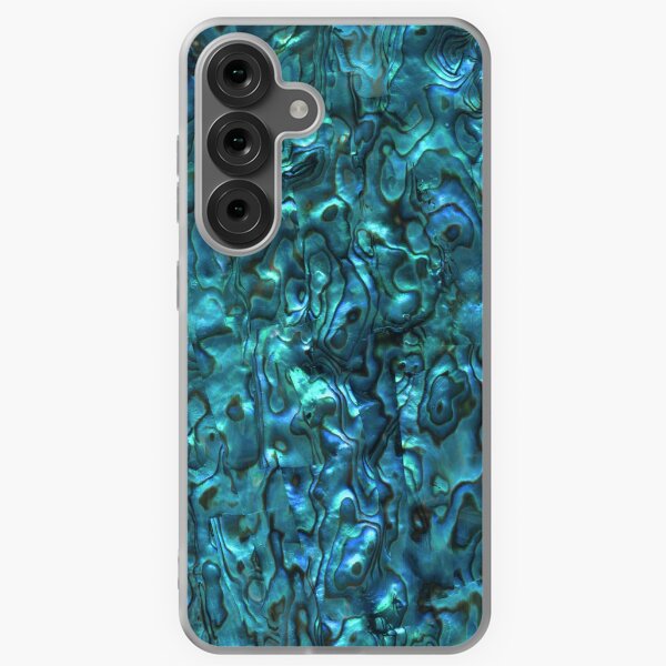 Item preview, Abalone Shell | Paua Shell | Seashell Patterns | Sea Shells | Cyan Blue Tint |  designed and sold by EclecticAtHeart.