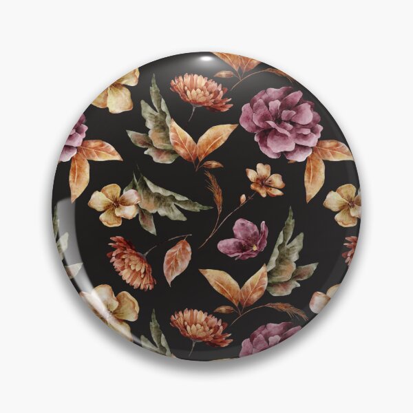Item preview, Romantic Autumn Boho Flower Pattern designed and sold by BronikowskiART.