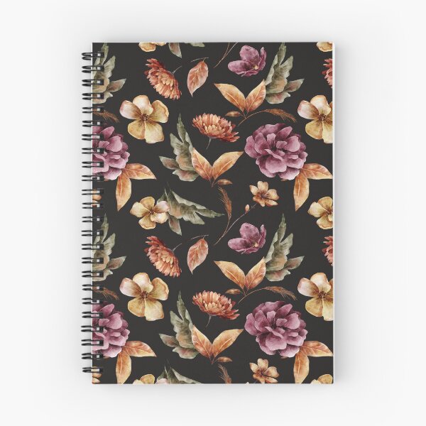 Item preview, Romantic Autumn Boho Flower Pattern designed and sold by BronikowskiART.