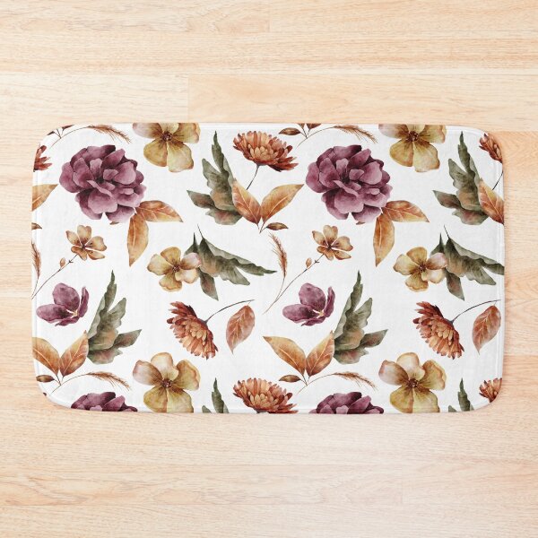 Item preview, Romantic Autumn Boho Flower Pattern designed and sold by BronikowskiART.