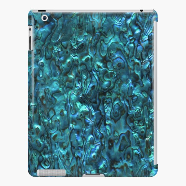 Abalone Shell | Paua Shell | Seashell Patterns | Sea Shells | Cyan Blue Tint |  iPad Snap Case