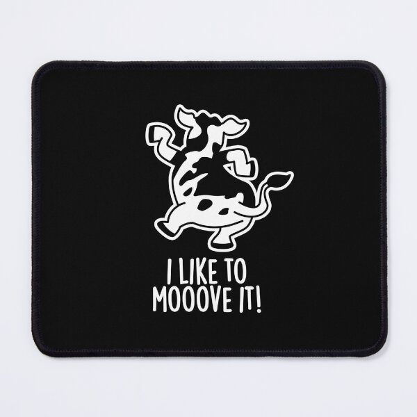 Item preview, I Like To Moove It Funny Cow Puns (Dark BG) designed and sold by punnybone.
