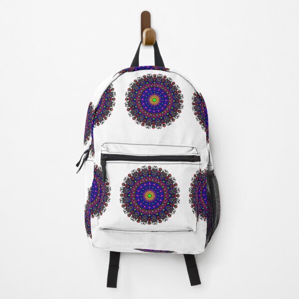 Item preview, Colorful stained glass window flower Mandala designed and sold by LLC-Designs.