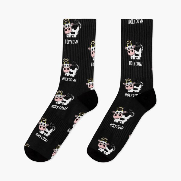Item preview, Holy Cow Funny Animal Puns (Dark BG) designed and sold by punnybone.