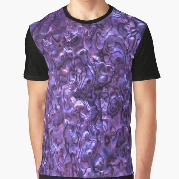 Abalone Shell | Paua Shell | Seashell Patterns | Sea Shells | Violet Tint | Graphic T-Shirt