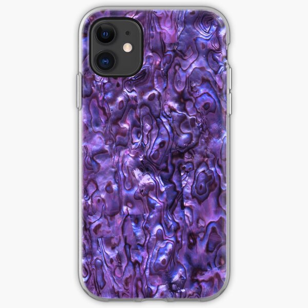 Abalone Shell | Paua Shell | Seashell Patterns | Sea Shells | Violet Tint | iPhone Soft Case